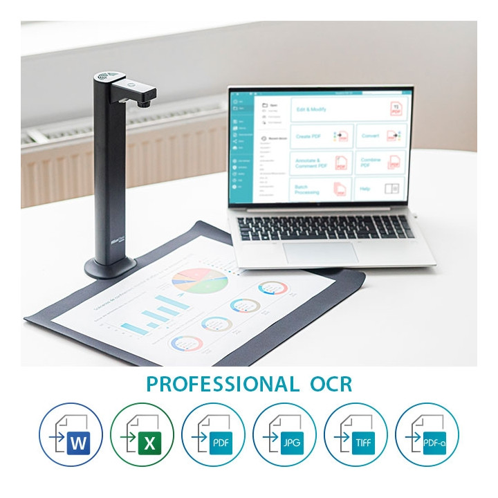 Скенер IRIS IRIScan Desk 7 Business, A3, CMOS 24MP, USB Type-C - 464416 - 4