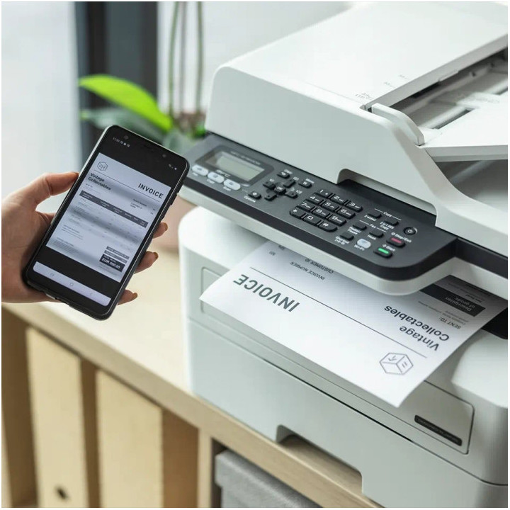 Лазерно многофункционално устройство Brother MFC-B7800DN, Print/Copy/Scan/Fax, 34 ppm, 1200x1200 dpi, ADF 50 sheets, USB/LAN - M