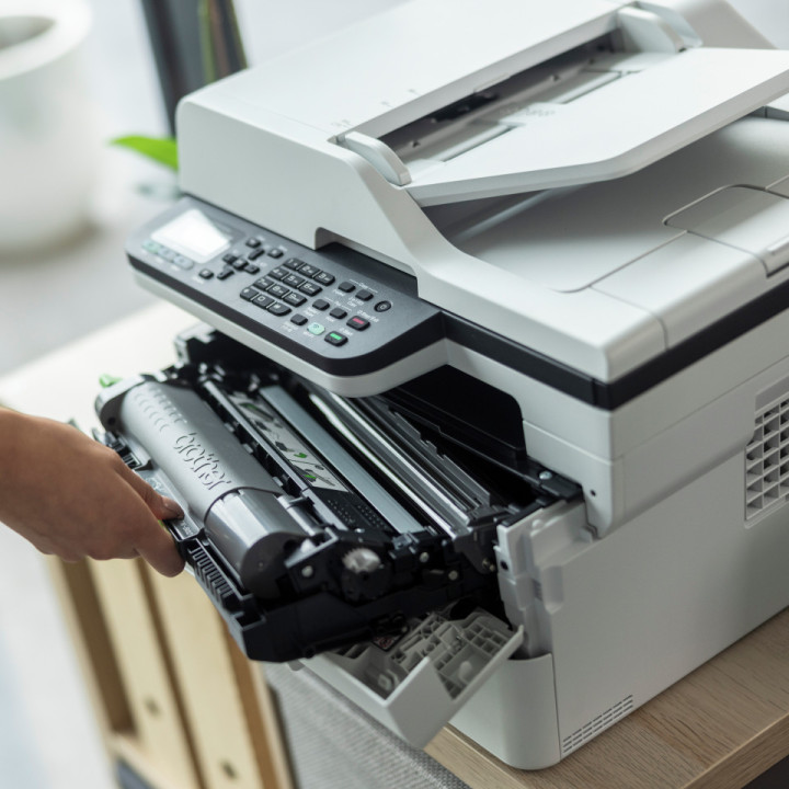 Лазерно многофункционално устройство Brother MFC-B7810DW, Печат/Копие/Скенер/Факс, До 34 стр/мин, 1200x1200 dpi, ADF 50 листа, W
