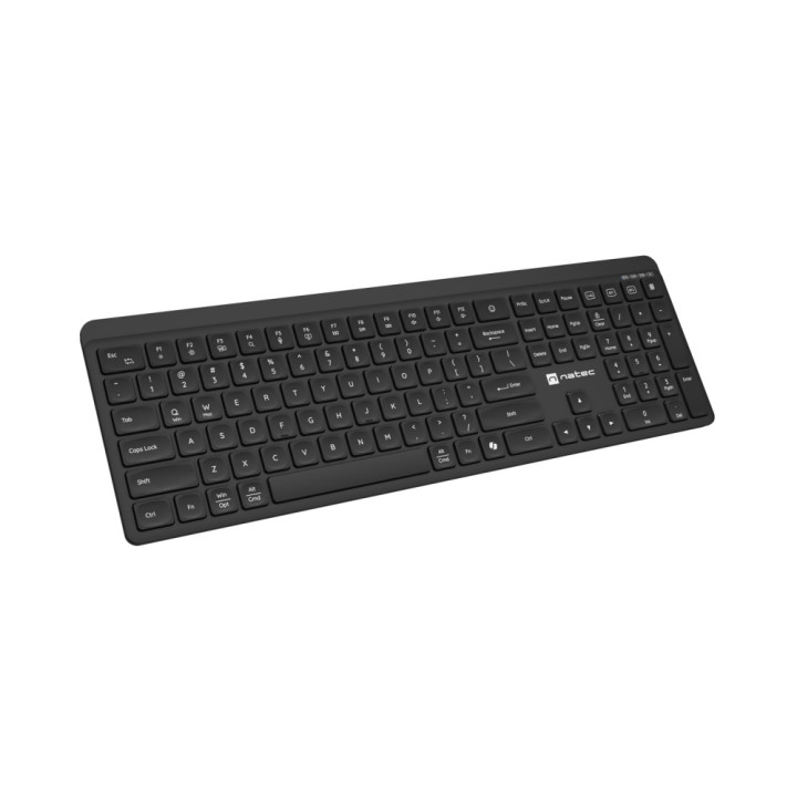 Безжична клавиатура Natec Tang, Bluetooth + 2.4GHz, Silent, Slim, USLayout - NKL-2468 - 2