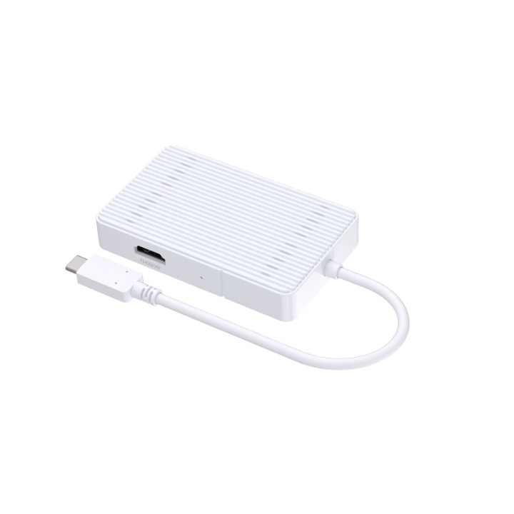 USB хъб D-Link 5-в-1 USB-C с безжичен HDMI, 2x USB-C 3.0, 1x USB-A 3.0, HDMI 2.0 4K@60Hz, PD 85W - DUP-501 - 3