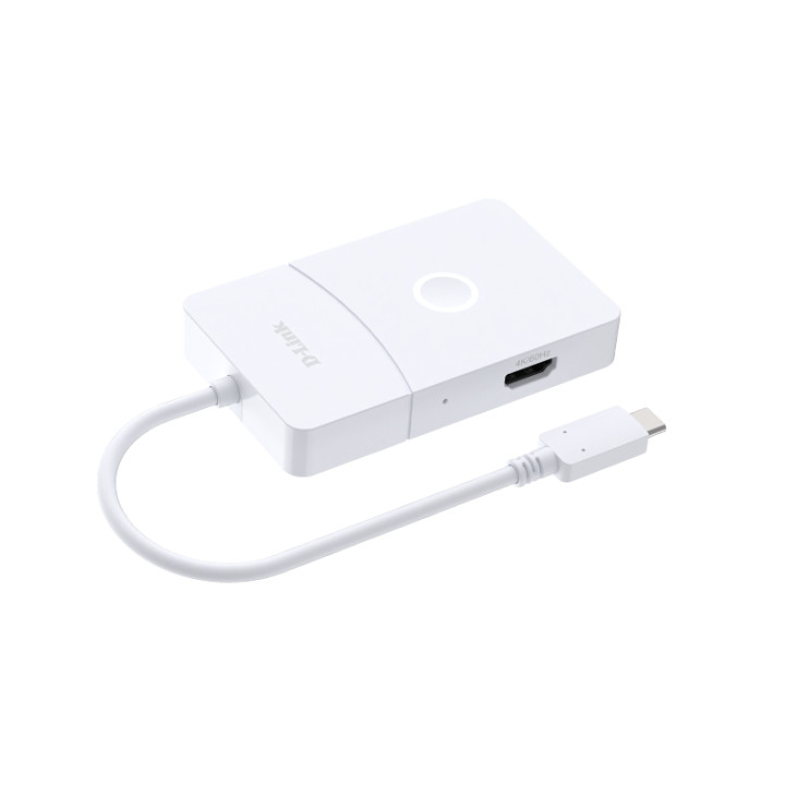 USB хъб D-Link 5-в-1 USB-C с безжичен HDMI, 2x USB-C 3.0, 1x USB-A 3.0, HDMI 2.0 4K@60Hz, PD 85W - DUP-501 - 4