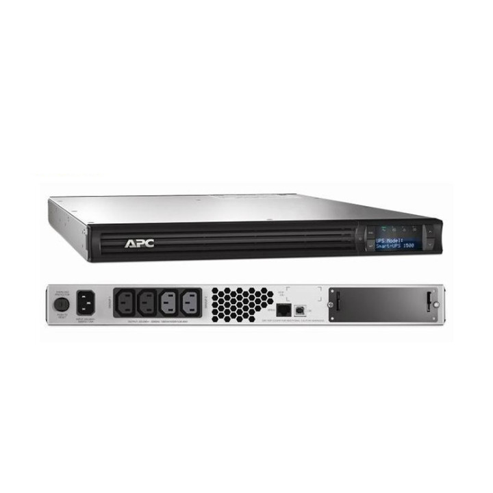 Непрекъсваем ТЗИ APC Smart-UPS, 1500VA LCD RM 1U 230V, 1000W - SMT1500RMI1U - 1