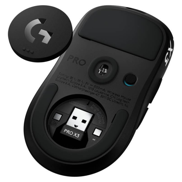 Безжична геймърска мишка Logitech G Pro X3 Superstrike, 48000 DPI, HERO 2, Черна - 910-007878 - 17