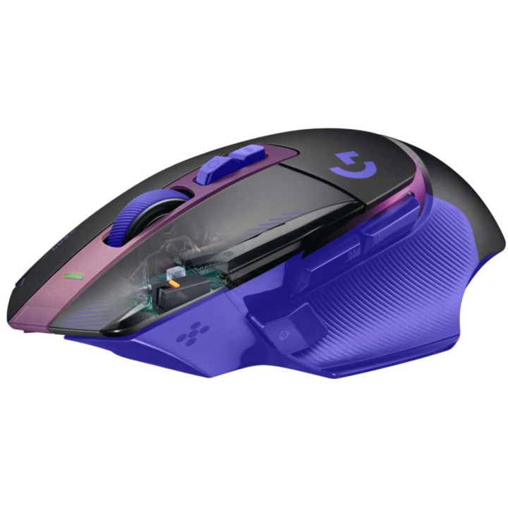 Безжична геймърска мишка Logitech G502 X Plus Lightsync RGB, 44000 dpi, Dark Lilac - 910-007810 - 8