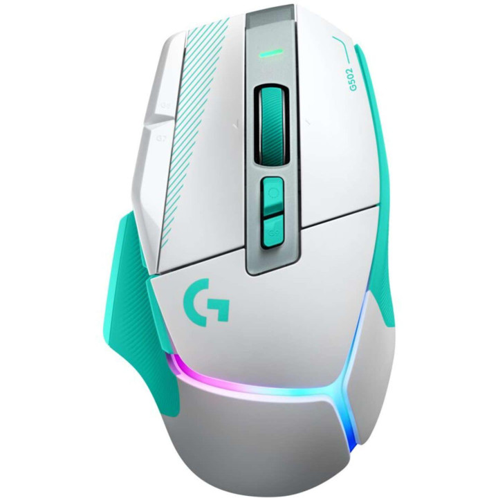 Безжична геймърска мишка Logitech G502 X Plus Lightsync RGB, 12+1 бутона, 44000 dpi, Mint - 910-007819 - 1