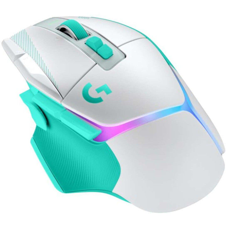 Безжична геймърска мишка Logitech G502 X Plus Lightsync RGB, 12+1 бутона, 44000 dpi, Mint - 910-007819 - 2