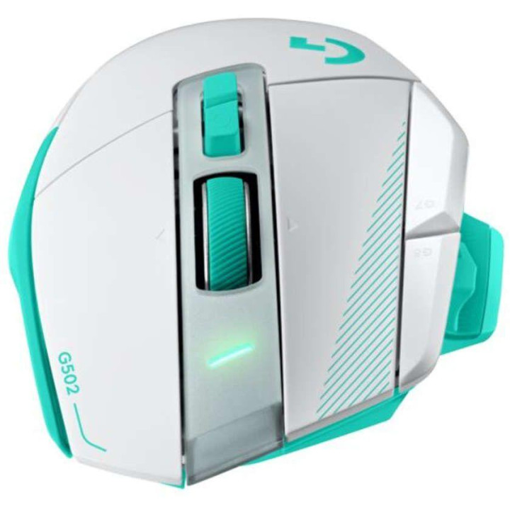 Безжична геймърска мишка Logitech G502 X Plus Lightsync RGB, 12+1 бутона, 44000 dpi, Mint - 910-007819 - 6
