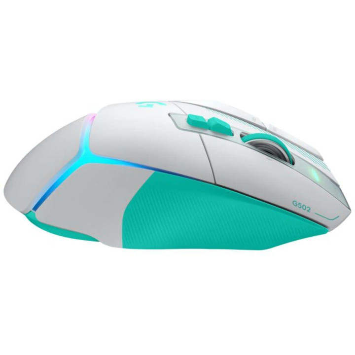 Безжична геймърска мишка Logitech G502 X Plus Lightsync RGB, 12+1 бутона, 44000 dpi, Mint - 910-007819 - 7