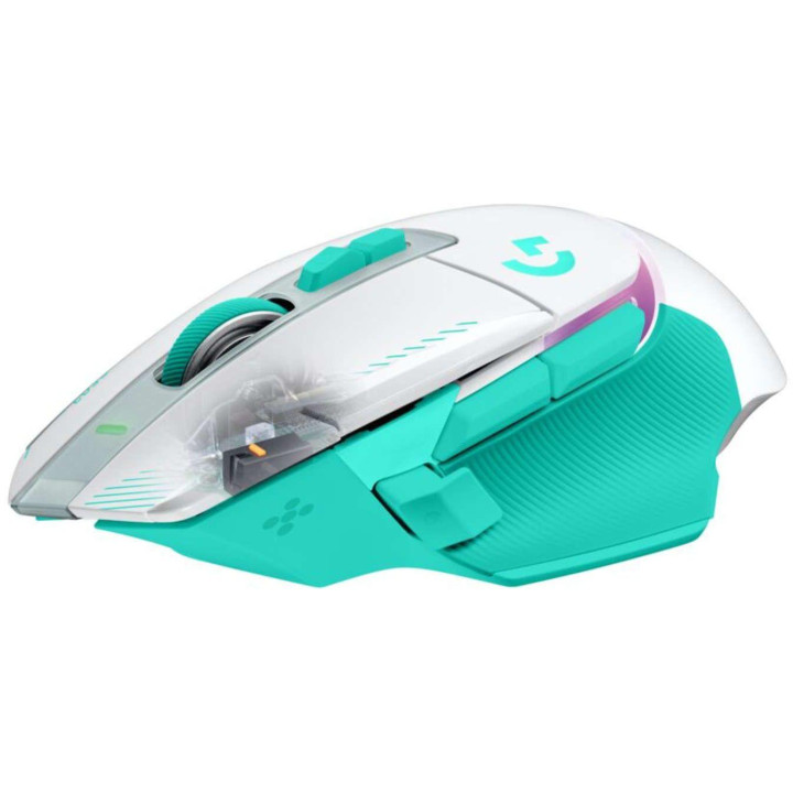 Безжична геймърска мишка Logitech G502 X Plus Lightsync RGB, 12+1 бутона, 44000 dpi, Mint - 910-007819 - 9