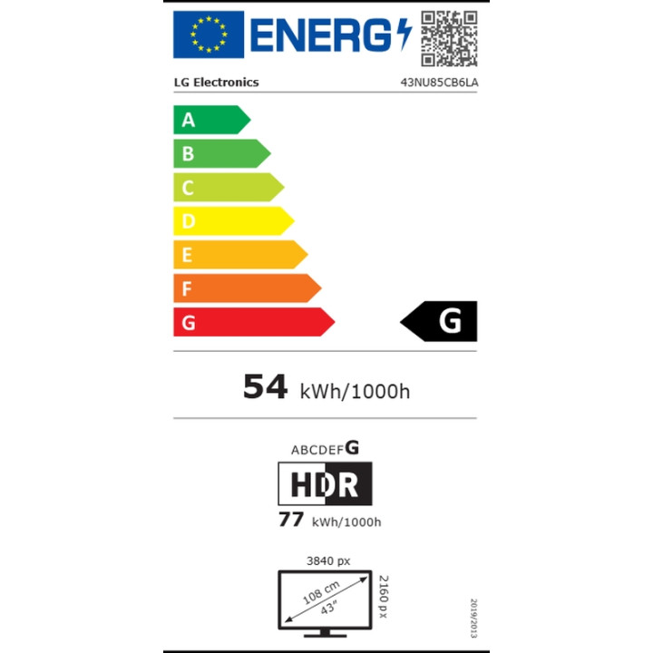 Телевизор LG 43NU850B3LA, 43" (109cm) 4K Ultra HD Smart TV, 3840x2160, Alpha7 AI Processor Gen9, webOS 26 ThinQ, HDR10/HLG, Wi-F