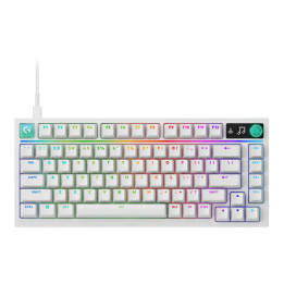 Механична геймърска клавиатура Logitech G316 X 75, Hot-Swappable Tactile Switch, RGB подсветка, Бял - 920-014319 - 1