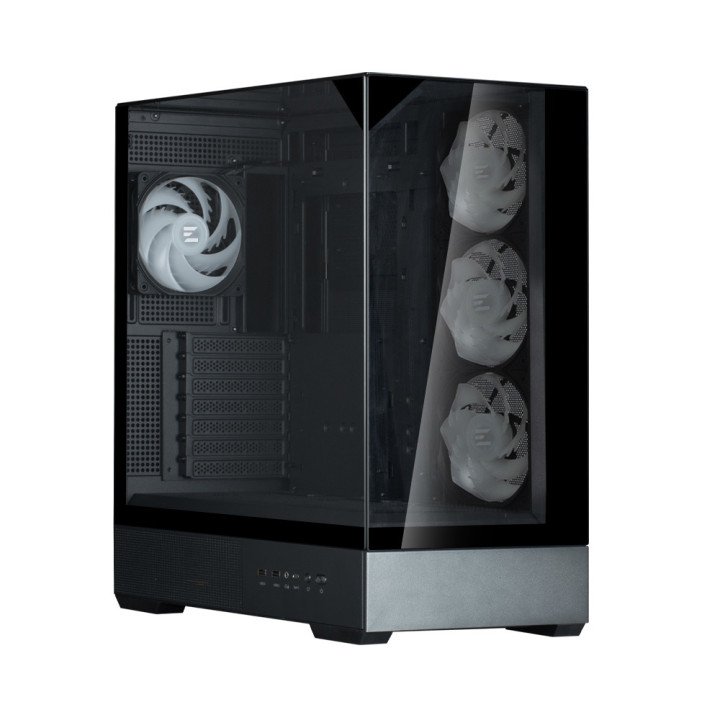 Кутия за компютър Zalman P40 Prism Plus, ATX Mid-Tower, Tempered Glass, 4x120mm ARGB вентилатора - P40 PRISM PLUS BLACK - 3