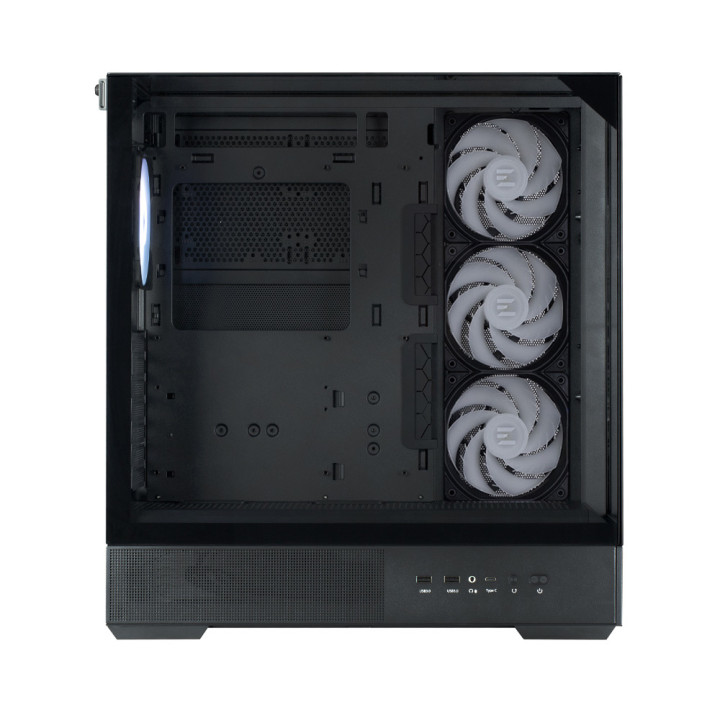 Кутия за компютър Zalman P40 Prism Plus, ATX Mid-Tower, Tempered Glass, 4x120mm ARGB вентилатора - P40 PRISM PLUS BLACK - 6