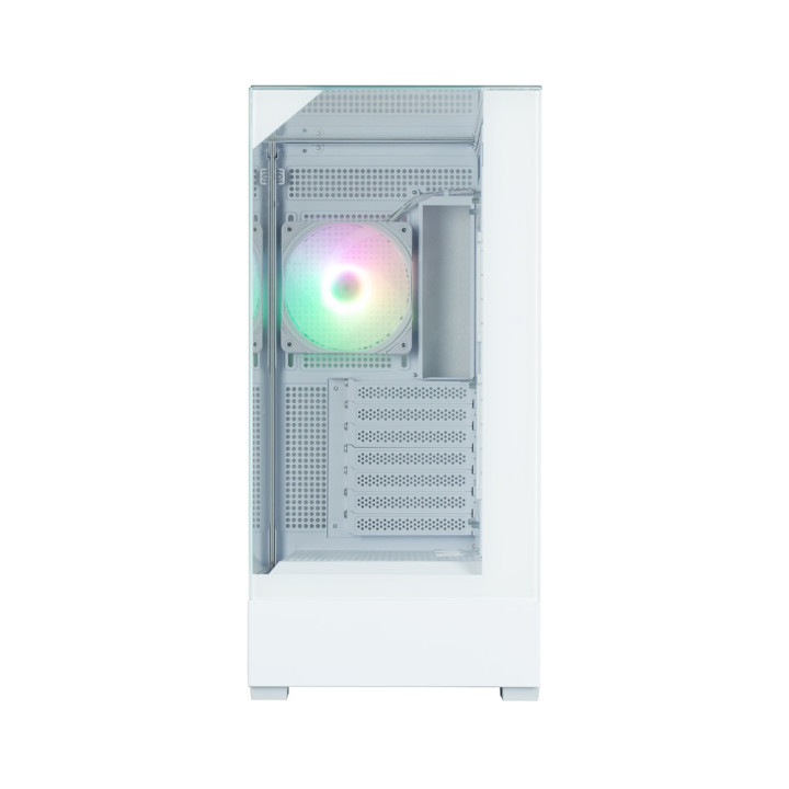Кутия за компютър Zalman P40 PRISM+ ATX Mid-Tower, Бяла, 4x 120mm ARGB вентилатора, Tempered Glass - P40 PRISM PLUS WHITE - 3
