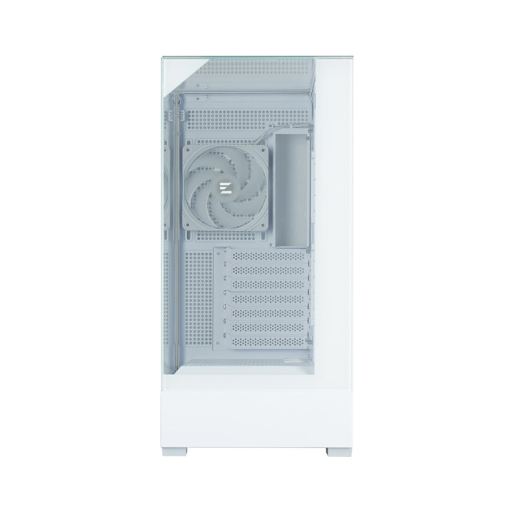 Кутия за компютър Zalman P40 PRISM+ ATX Mid-Tower, Бяла, 4x 120mm ARGB вентилатора, Tempered Glass - P40 PRISM PLUS WHITE - 4