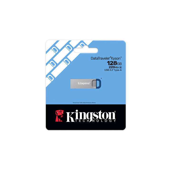 USB флаш памет Kingston DataTraveler Kyson, 128GB USB 3.2 Gen 1 - DTKNG2/128GB - 3