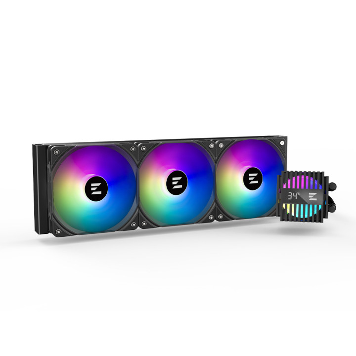 Водно охлаждане за процесор Zalman Alpha2 A36, 360mm радиатор, 3x120mm ARGB вентилатора, Intel LGA1851/1700/1200/115X, AMD AM5/A