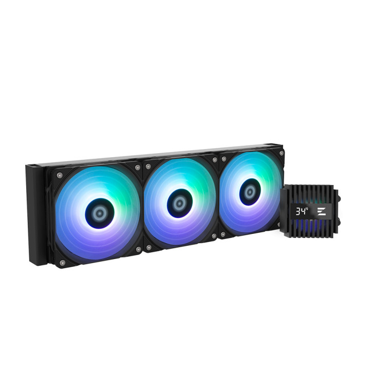 Водно охлаждане за процесор Zalman Alpha2 A36, 360mm радиатор, 3x120mm ARGB вентилатора, Intel LGA1851/1700/1200/115X, AMD AM5/A