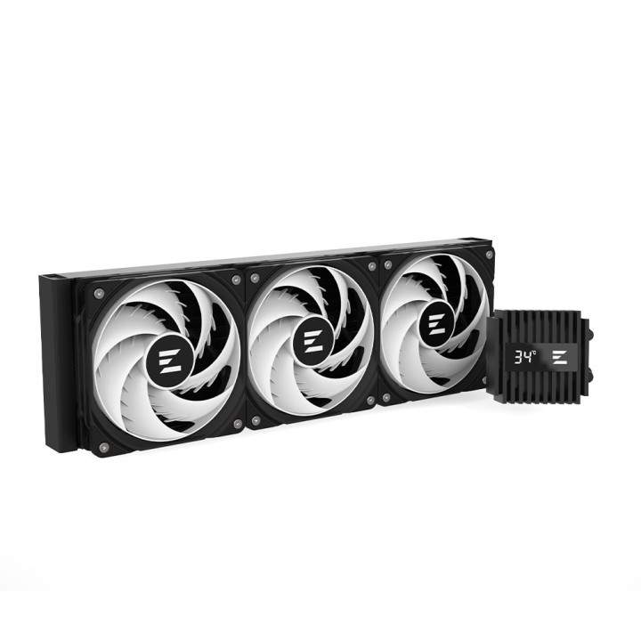 Водно охлаждане за процесор Zalman Alpha2 A36, 360mm радиатор, 3x120mm ARGB вентилатора, Intel LGA1851/1700/1200/115X, AMD AM5/A