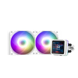 Водно охлаждане за процесор ZALMAN Alpha2 DS A24, 120mm радиатор, ARGB, бял - ALPHA2 DS A24 WHITE - 1