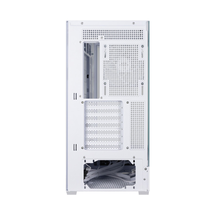Кутия за компютър Zalman P40 DS, ATX Mid Tower, 9.1" LCD дисплей, 4x120mm ARGB вентилатора, бяла - P40 DS WHITE - 11