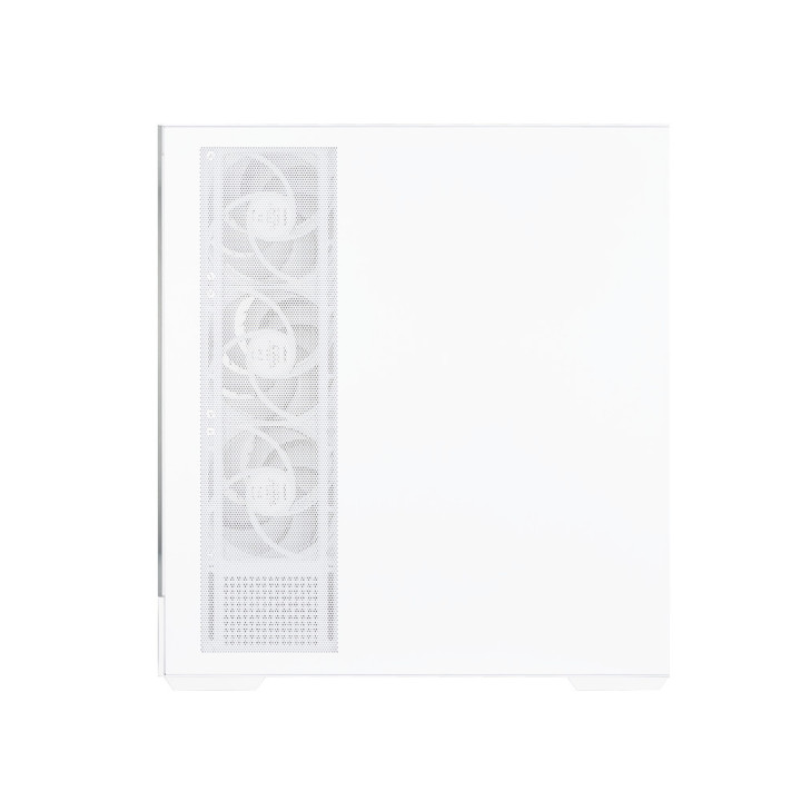 Кутия за компютър Zalman P40 DS, ATX Mid Tower, 9.1" LCD дисплей, 4x120mm ARGB вентилатора, бяла - P40 DS WHITE - 12