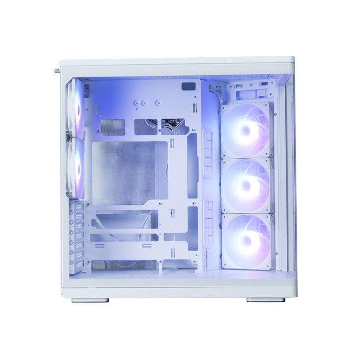 Кутия за компютър ZALMAN P60, ATX Mid-Tower, Tempered Glass, 5x120mm ARGB вентилатора, бяла - P60 WHITE - 4