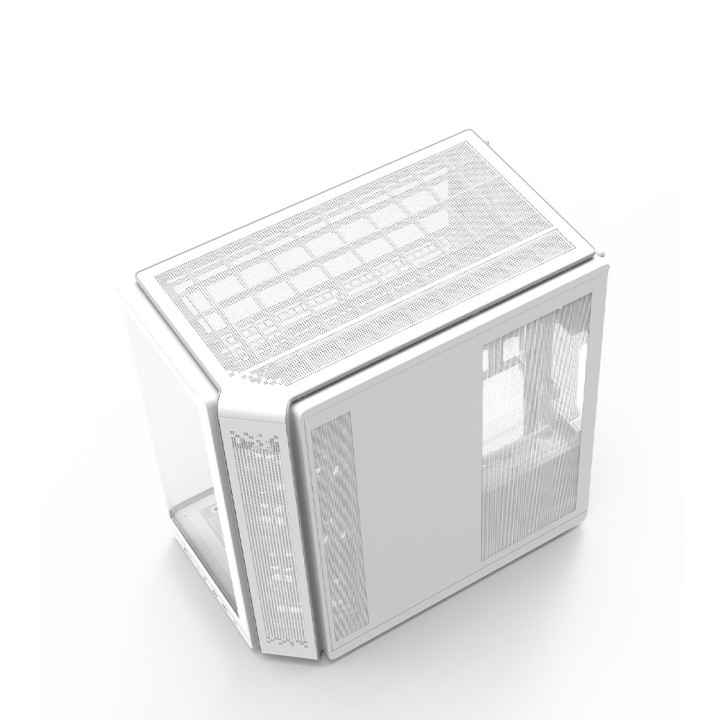 Кутия за компютър ZALMAN P60, ATX Mid-Tower, Tempered Glass, 5x120mm ARGB вентилатора, бяла - P60 WHITE - 13