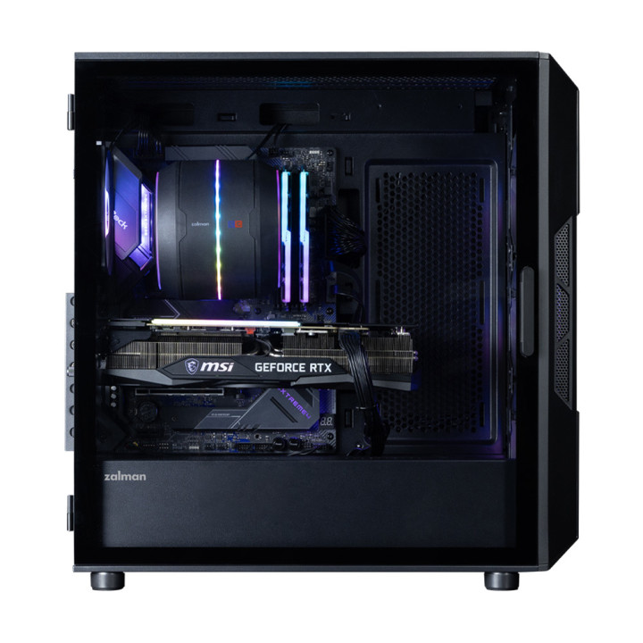 Кутия за компютър Zalman i3 NEO ARGB V2, ATX Mid-Tower, 4x120mm ARGB вентилатора, Tempered Glass - I3 NEO ARGB V2 BLACK - 6