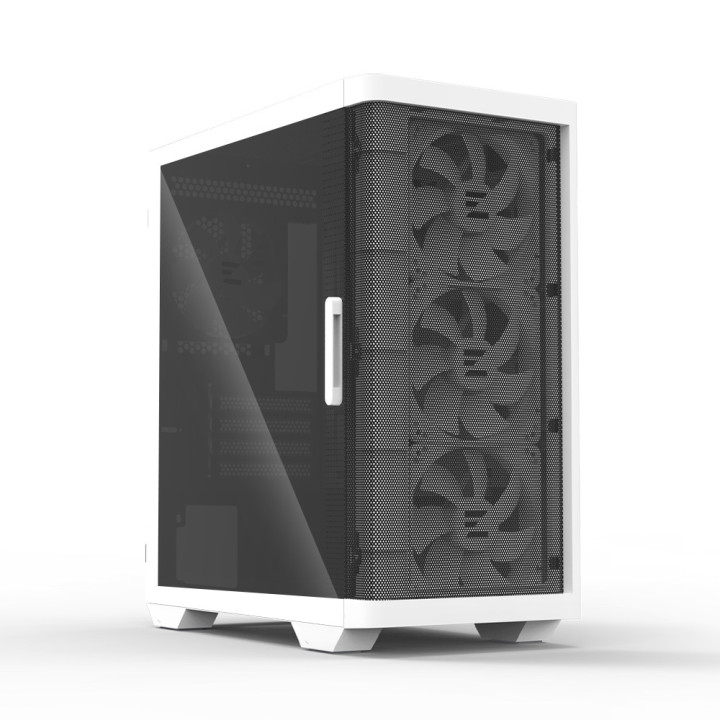 Кутия за компютър ZALMAN M4, mATX Mini-Tower, Tempered Glass, 4x120mm ARGB вентилатора, бяла - M4 WHITE - 2