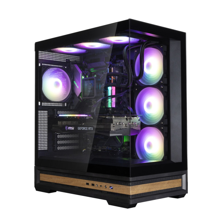 Кутия за компютър Zalman P40 NAMU, ATX Mid-Tower, 4x120mm ARGB вентилатора, Tempered Glass - P40 NAMU BLACK - 1