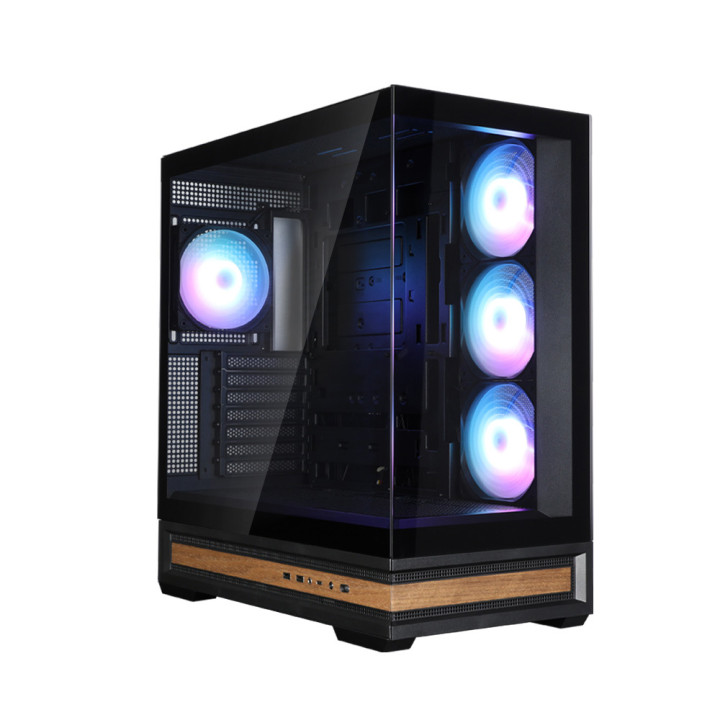 Кутия за компютър Zalman P40 NAMU, ATX Mid-Tower, 4x120mm ARGB вентилатора, Tempered Glass - P40 NAMU BLACK - 2