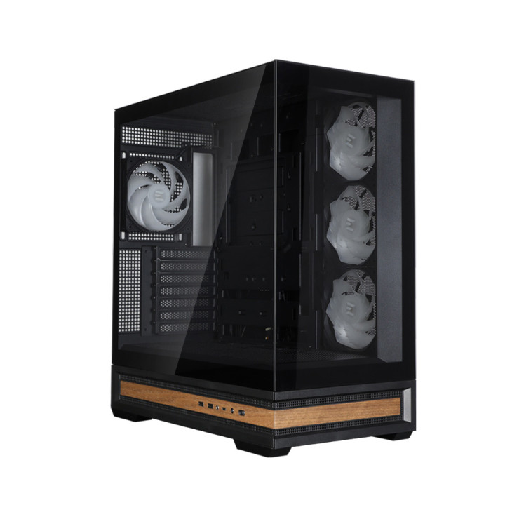 Кутия за компютър Zalman P40 NAMU, ATX Mid-Tower, 4x120mm ARGB вентилатора, Tempered Glass - P40 NAMU BLACK - 3