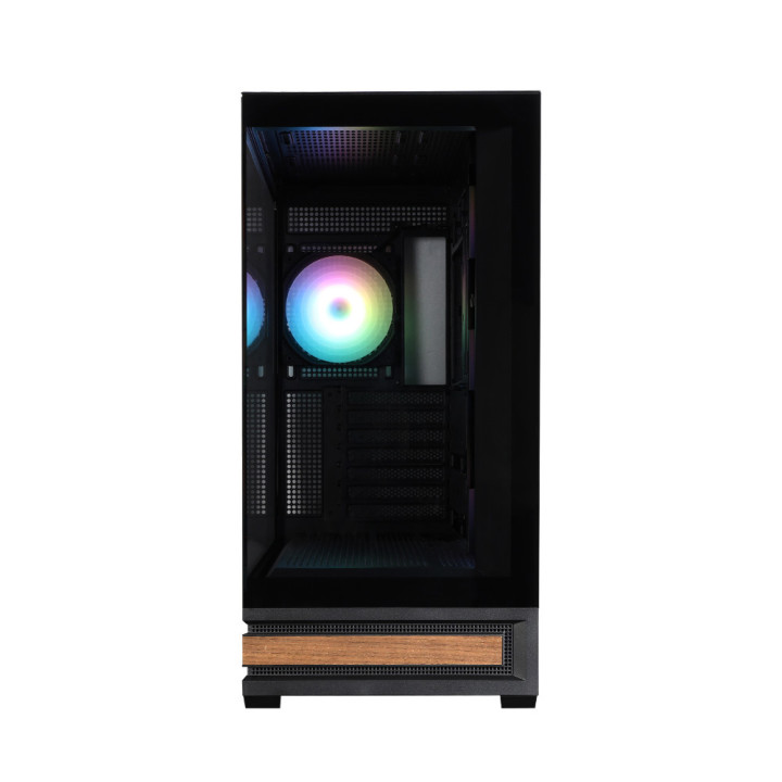 Кутия за компютър Zalman P40 NAMU, ATX Mid-Tower, 4x120mm ARGB вентилатора, Tempered Glass - P40 NAMU BLACK - 5