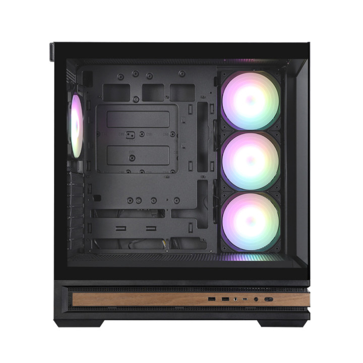 Кутия за компютър Zalman P40 NAMU, ATX Mid-Tower, 4x120mm ARGB вентилатора, Tempered Glass - P40 NAMU BLACK - 7