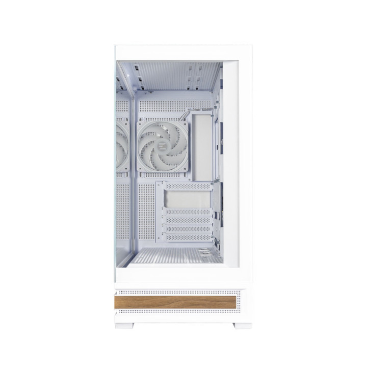 Кутия за компютър ZALMAN P40 NAMU, ATX Mid-Tower, 4x120mm ARGB вентилатора, Tempered Glass - P40 NAMU WHITE - 7