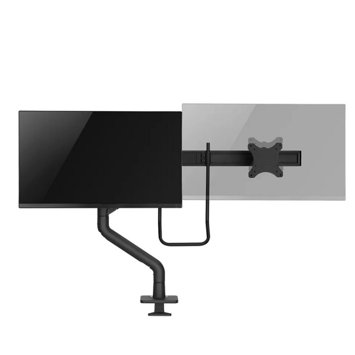 Стойка за монитор Neomounts DS75S-950BL2, двойна, 17"-32", VESA 100x100, газов амортисьор - 10