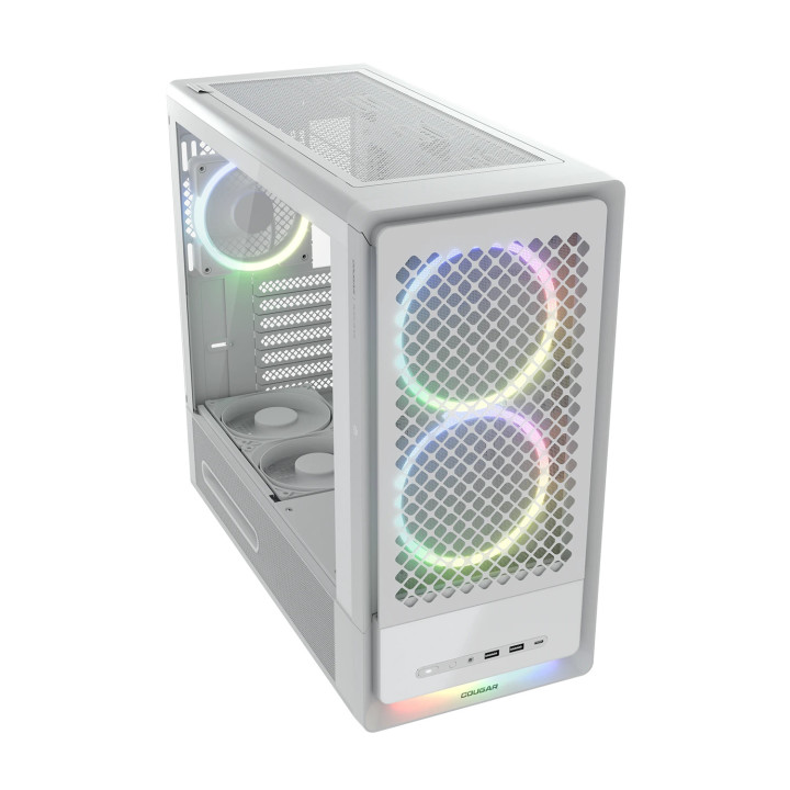 Кутия за компютър COUGAR GAMING DUOAIR RGB, Mid Tower, бяла - CGR-27A80W-RGB - 3