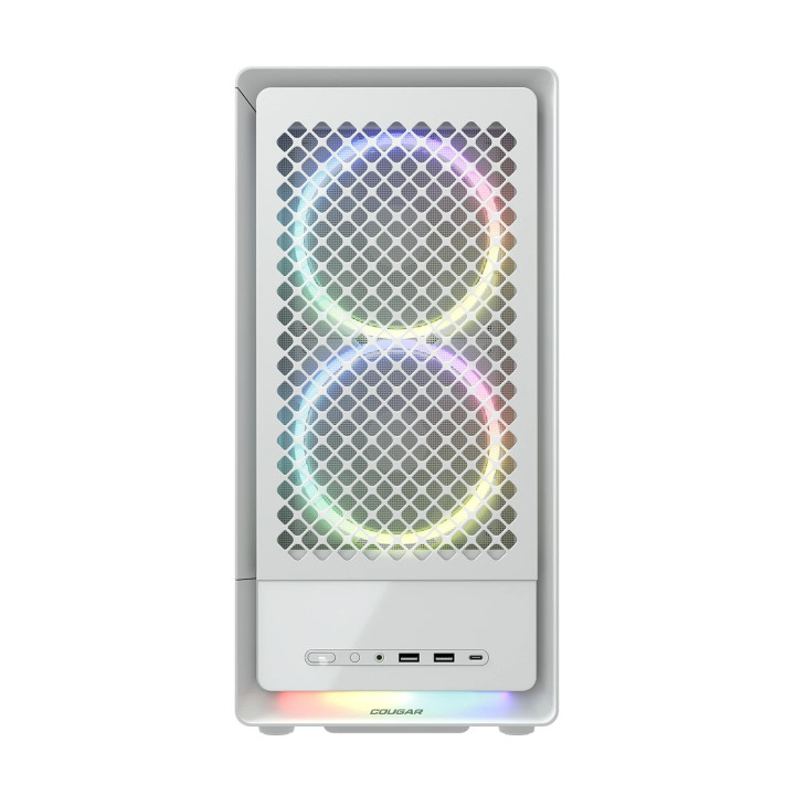 Кутия за компютър COUGAR GAMING DUOAIR RGB, Mid Tower, бяла - CGR-27A80W-RGB - 4