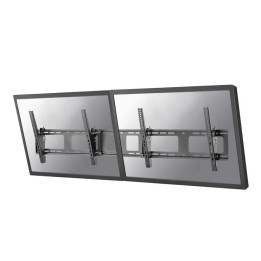Стойка за monitors Neomounts NS-WMB200BLACK, 2 екрана 40-52", VESA 200x200-600x400, регулируема височина 48cm, черна - NS-WMB200