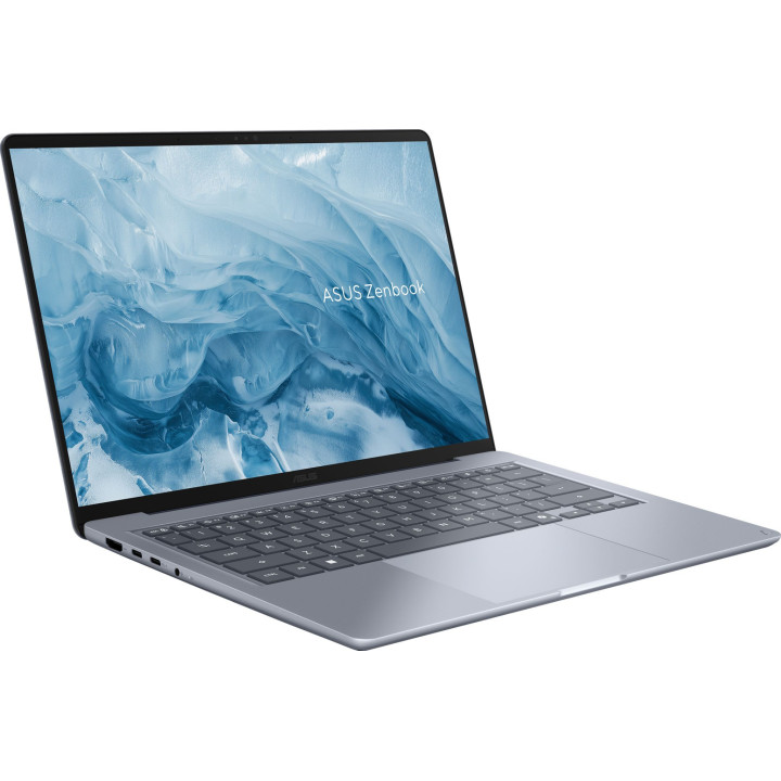 Лаптоп ASUS Zenbook 14 UX3480QA-U1102WNA, 14" WUXGA OLED, Snapdragon X X1 26-100, 16GB LPDDR5X, 256GB SSD, Windows 11 Home - 90N