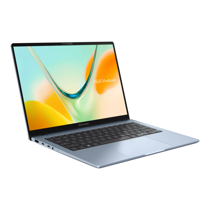 Лаптоп ASUS Vivobook S14 S5408QA-TM274W, 14" WUXGA IPS, Snapdragon X1 26-101, 8GB LPDDR5X, 256GB SSD, Windows 11 Home - 90NB19B1