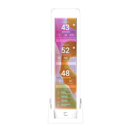 9.16" IPS дисплей за системен мониторинг Zalman ZM-MF916, 1920×462 60Hz, USB 9-Pin - ZM-MF916 WHITE - 1