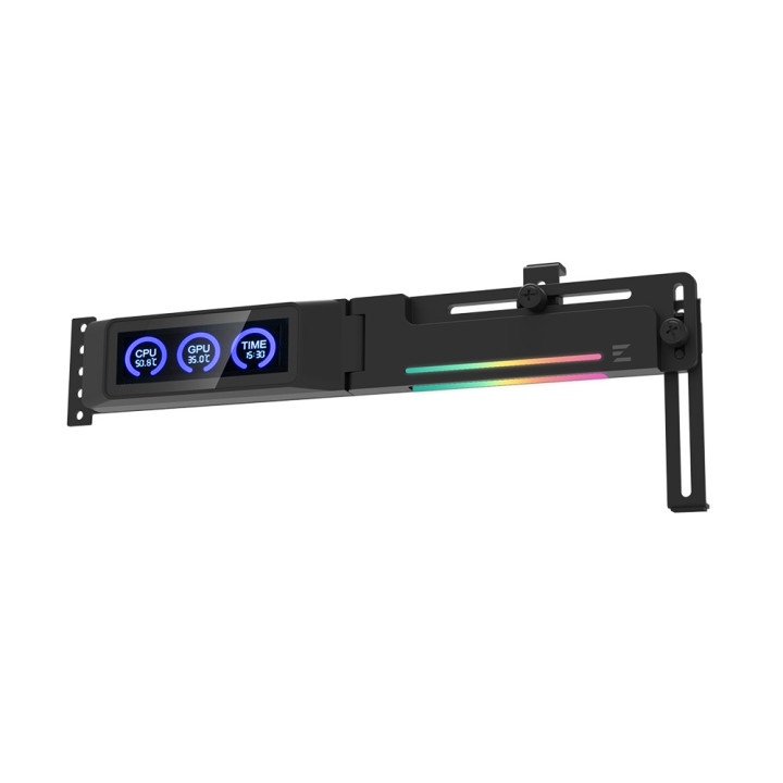 Поставка за видео карта Zalman ZM-VS3 DS, с LCD дисплей и ARGB подсветка - ZM-V3S DS BLACK - 1