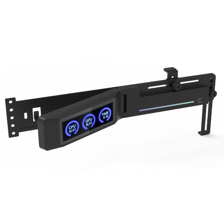 Поставка за видео карта Zalman ZM-VS3 DS, с LCD дисплей и ARGB подсветка - ZM-V3S DS BLACK - 3