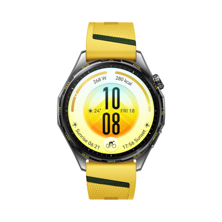 Смарт часовник Huawei Watch GT 7, 1.47" AMOLED 466x466, HarmonyOS 6.1, Bluetooth 6.0, 867mAh, IP69, Gray/Yellow - 6942711308614 