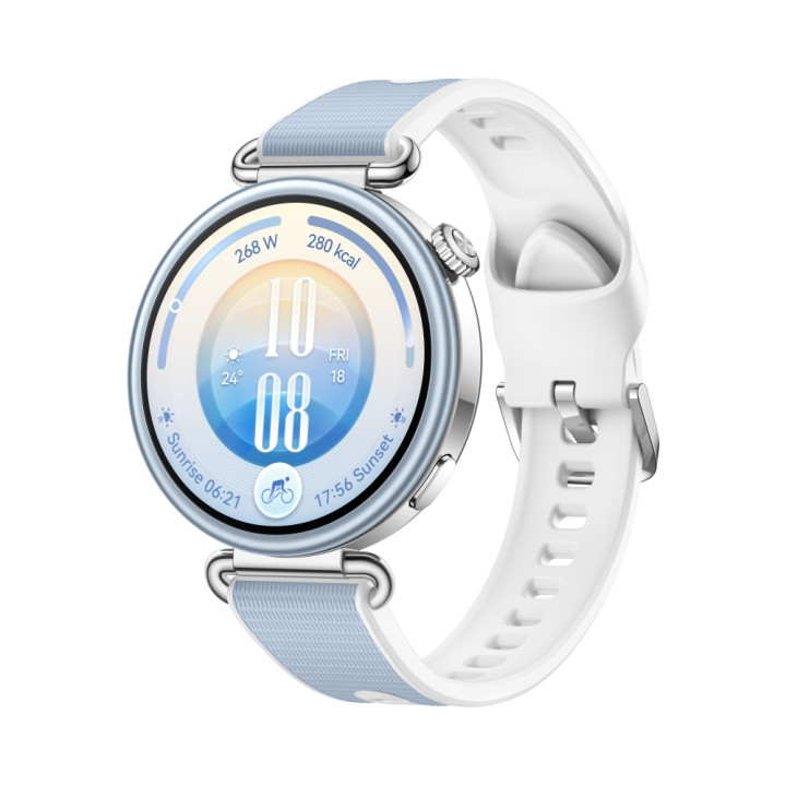 Смарт часовник Huawei Watch GT 7, 1.32" AMOLED 466x466, HarmonyOS 6.1, Bluetooth 6.0, 540mAh, IP69, Blue/White - 6942711308706 -
