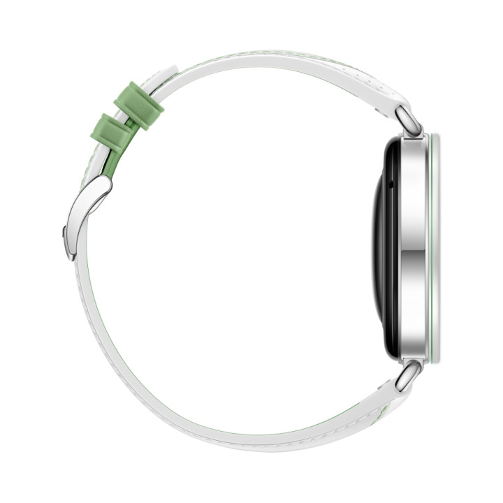 Смарт часовник Huawei Watch GT 7, 1.32" AMOLED 466x466, HarmonyOS 6.1, Bluetooth 6.0, IP69, 540mAh, White/Green Composite Leathe