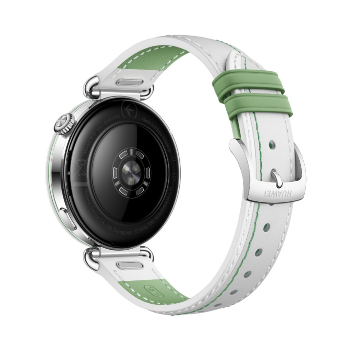 Смарт часовник Huawei Watch GT 7, 1.32" AMOLED 466x466, HarmonyOS 6.1, Bluetooth 6.0, IP69, 540mAh, White/Green Composite Leathe